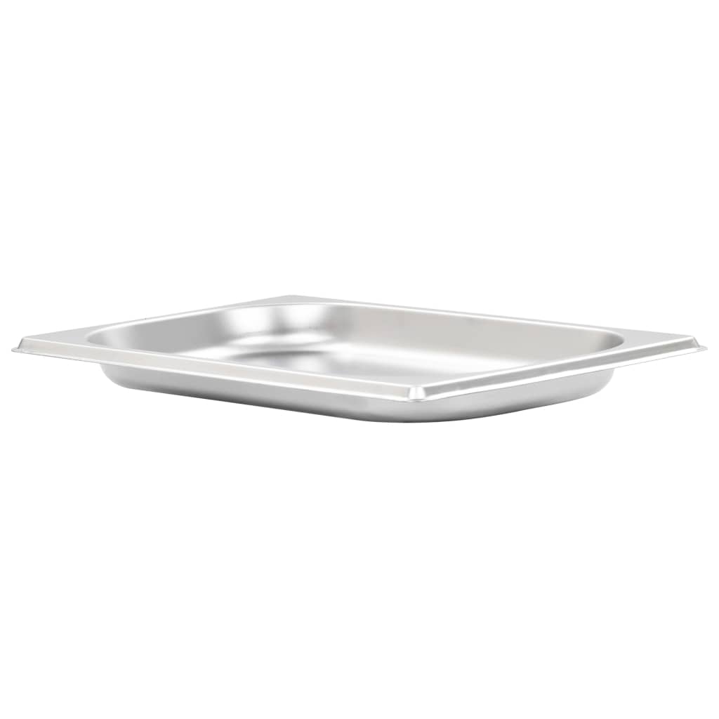 vidaXL Gastronormbehälter 12 Stk. GN 1/4 20 mm Edelstahl