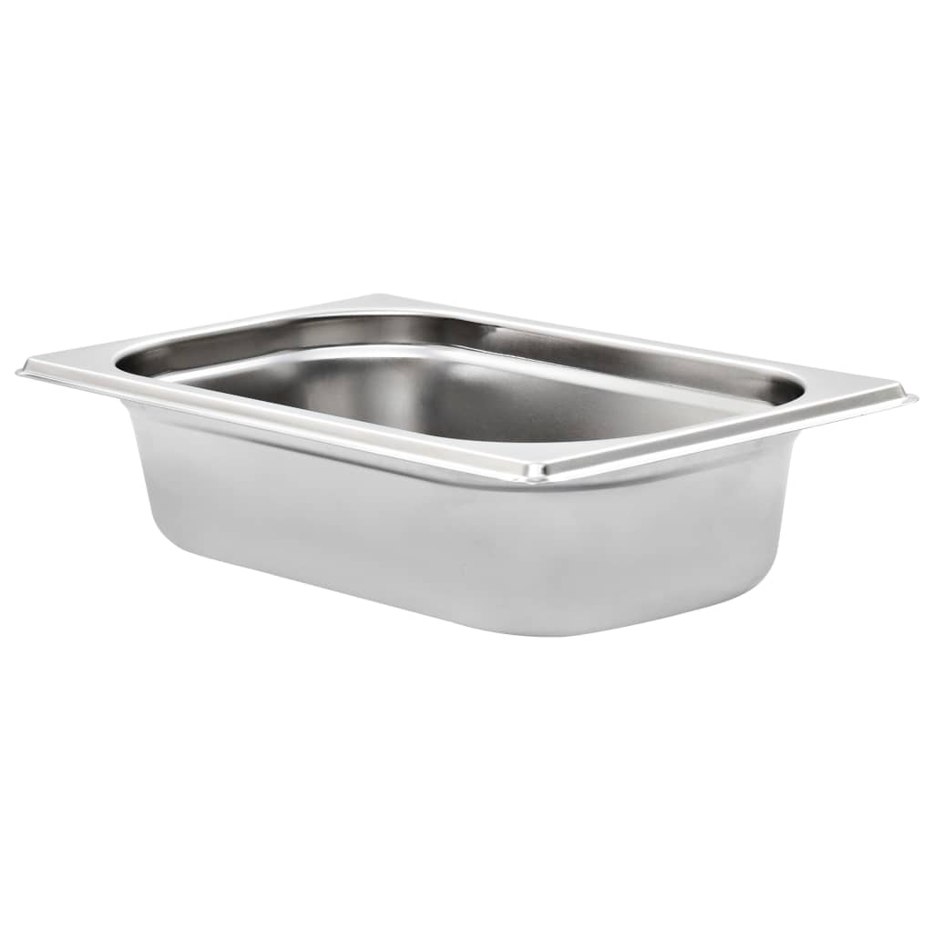 vidaXL Gastronormbehälter 8 Stk. GN 1/4 65 mm Edelstahl