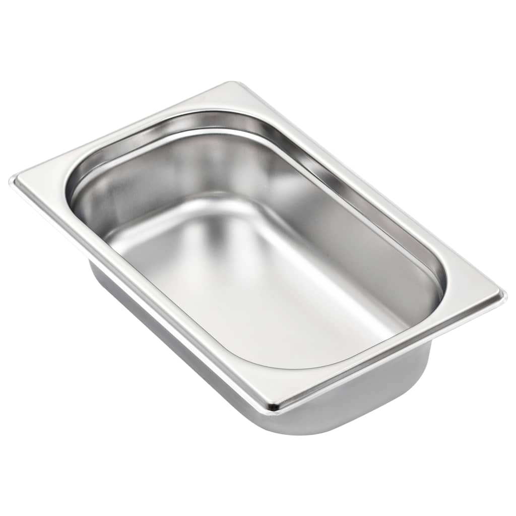 vidaXL Gastronormbehälter 8 Stk. GN 1/4 65 mm Edelstahl