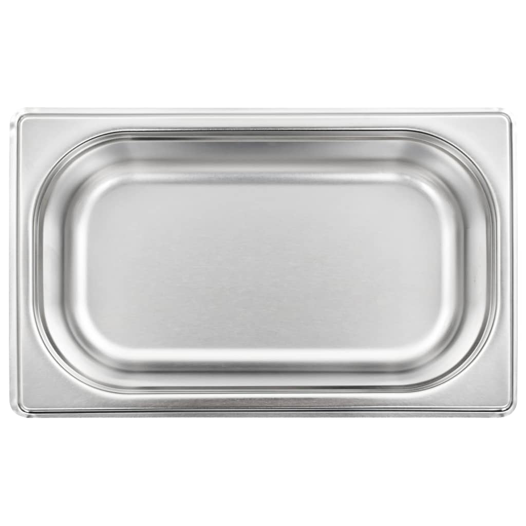 vidaXL Gastronormbehälter 8 Stk. GN 1/4 65 mm Edelstahl
