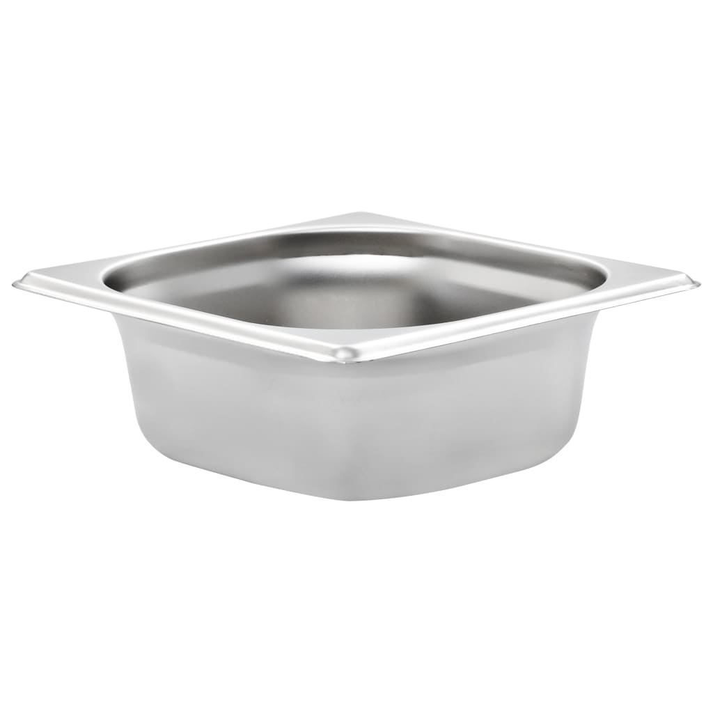vidaXL Gastronormbehälter 12 Stk. GN 1/6 65 mm Edelstahl