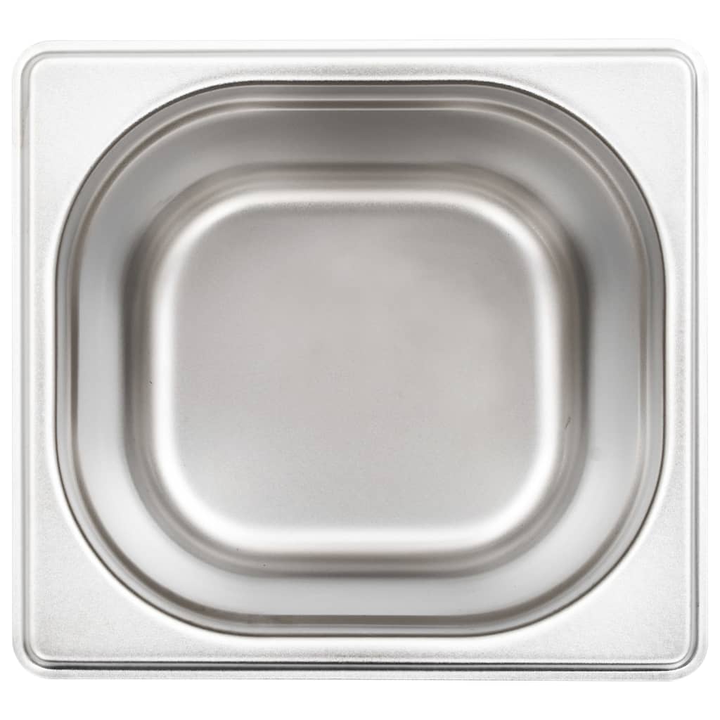 vidaXL Gastronormbehälter 8 Stk. GN 1/6 150 mm Edelstahl