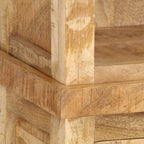 vidaXL Bücherregal 50x30x180 cm Massivholz Mango