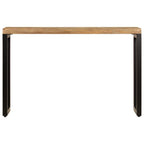 vidaXL Konsolentisch 120x35x76 cm Stahl und Massivholz Mango