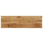 vidaXL Konsolentisch 120x35x76 cm Stahl und Massivholz Mango