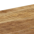 vidaXL Konsolentisch 120x35x76 cm Stahl und Massivholz Mango