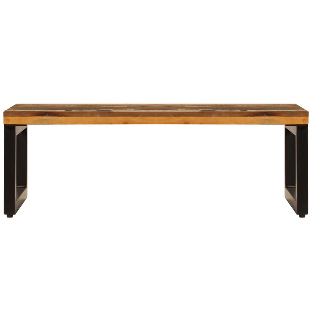 vidaXL Couchtisch 100x50x35 cm Altholz und Stahl