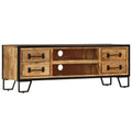 vidaXL TV-Schrank mit Schubladen 120x30x40 cm Massivholz Mango