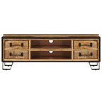 vidaXL TV-Schrank mit Schubladen 120x30x40 cm Massivholz Mango
