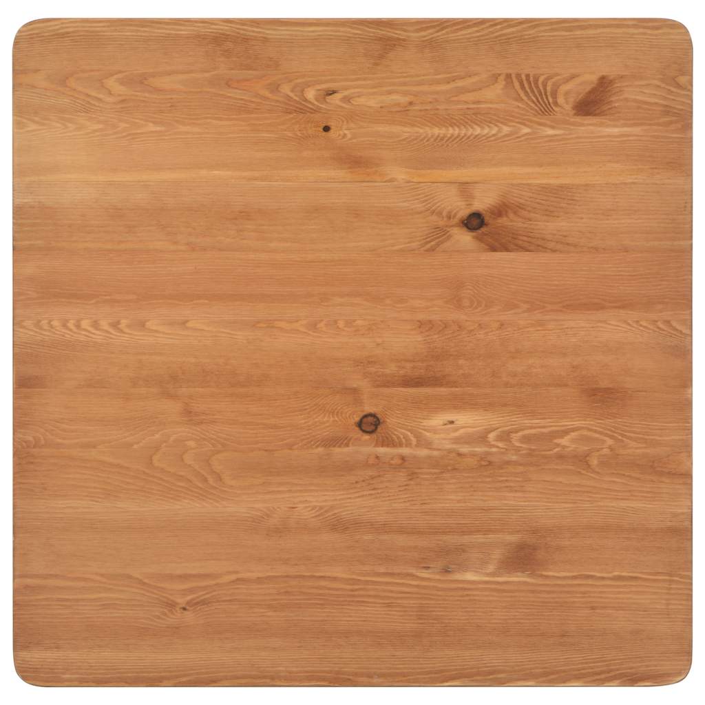 vidaXL Bartisch Schwarz 60×60×108 cm Kiefer Massivholz und Stahl