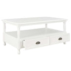 vidaXL Couchtisch Weiß 100×55×45 cm Holz