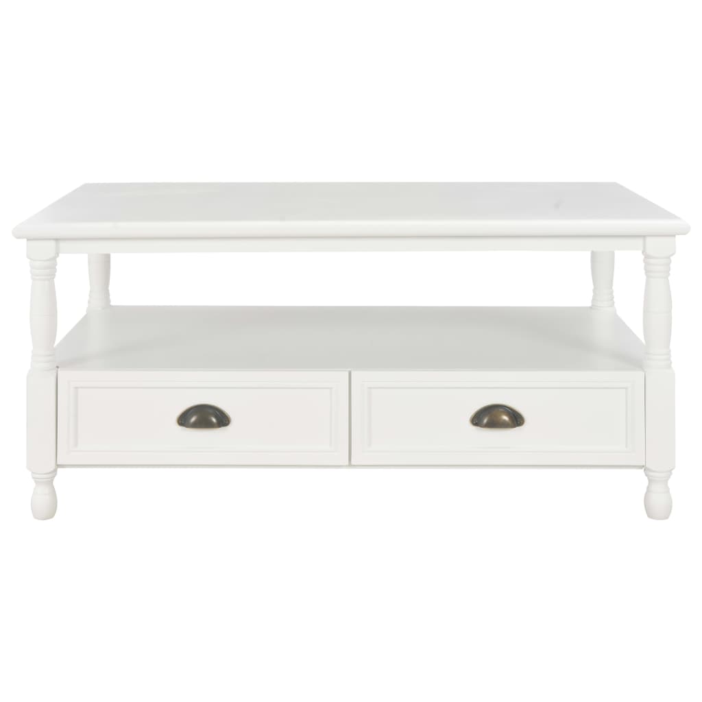 vidaXL Couchtisch Weiß 100×55×45 cm Holz