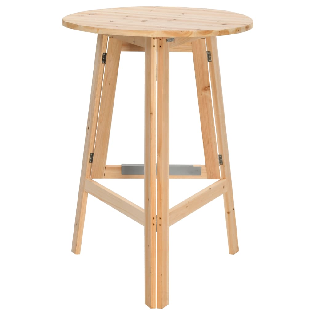 vidaXL Klappbarer Bartisch 78 cm Tannenholz