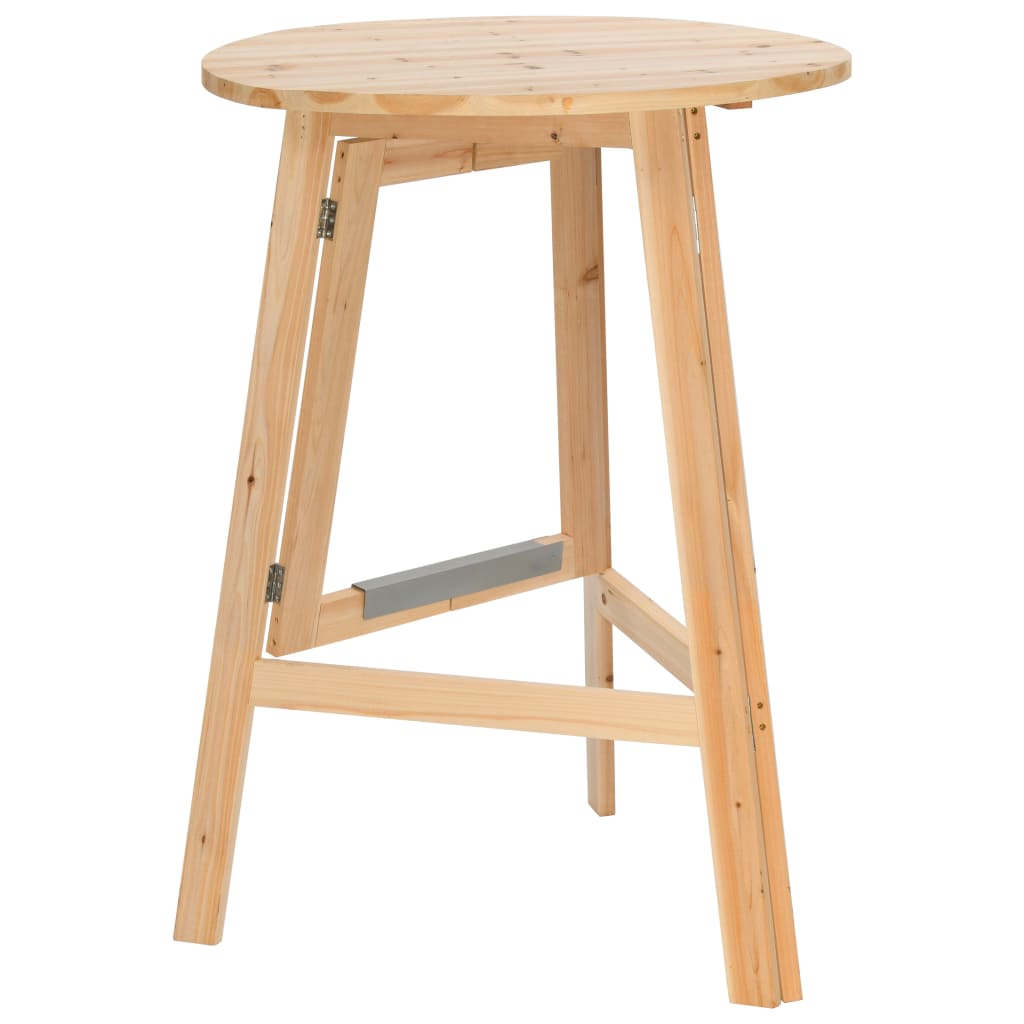 vidaXL Klappbarer Bartisch 78 cm Tannenholz