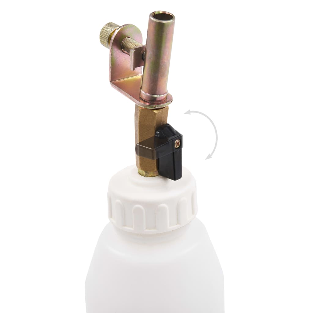 vidaXL Pneumatische Bremsen-Entlüftungspumpe mit Einfüllflasche 2 L