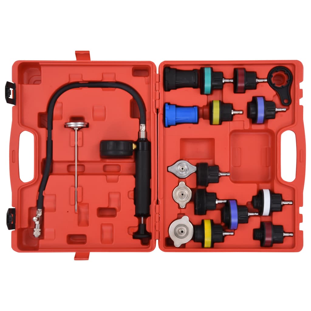vidaXL Druckprüfgerät für Kühlsysteme & Kühlerdeckel 18-tlg.