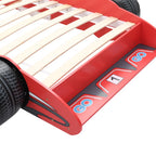 vidaXL Kinderbett im Rennwagen-Design 90 x 200 cm Rot