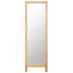 vidaXL Standspiegel 48 x 46,5 x 150 cm Massivholz Eiche