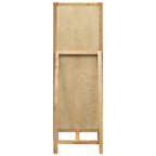vidaXL Standspiegel 48 x 46,5 x 150 cm Massivholz Eiche
