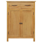vidaXL Schuhschrank 76x37x105 cm Eiche Massivholz