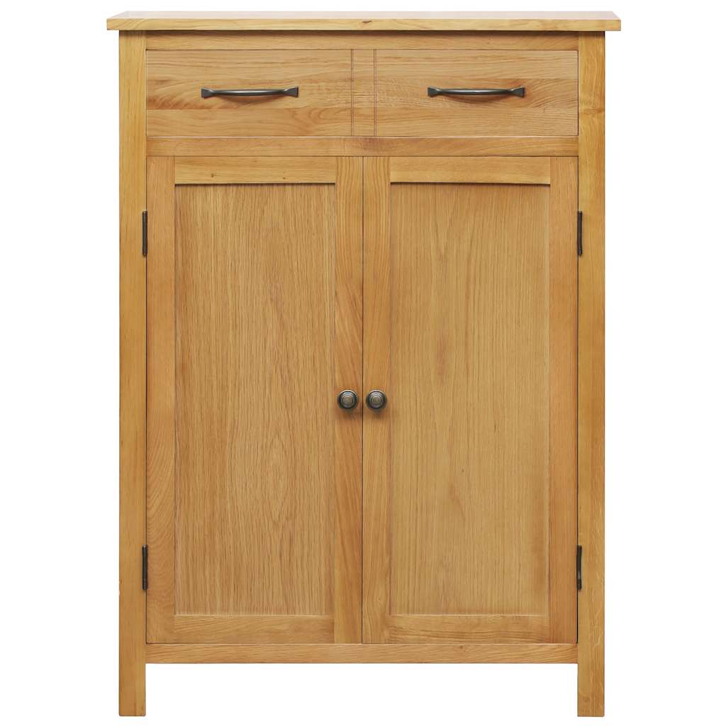 vidaXL Schuhschrank 76x37x105 cm Eiche Massivholz