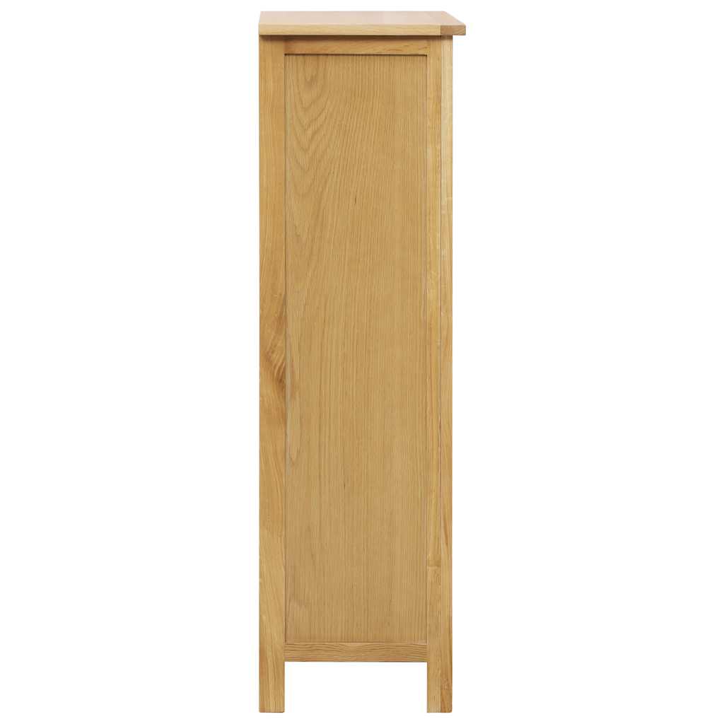 vidaXL Schuhschrank 76x37x105 cm Eiche Massivholz