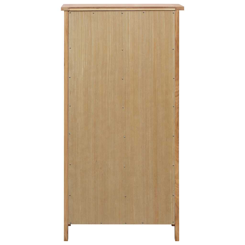 vidaXL Schuhschrank 76x37x105 cm Eiche Massivholz