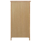 vidaXL Schuhschrank 76x37x105 cm Eiche Massivholz