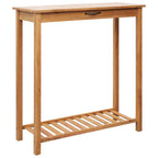 vidaXL 3-tlg. Bar-Set Massivholz Eiche