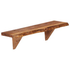 vidaXL Wandregale 2 Stk. 60 x 20 x 18 cm Massivholz Akazie