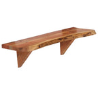 vidaXL Wandregale 2 Stk. 60 x 20 x 18 cm Massivholz Akazie