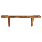 vidaXL Wandregale 2 Stk. 60 x 20 x 18 cm Massivholz Akazie