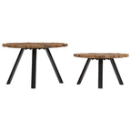 vidaXL Couchtische 2 Stk. Altholz Massiv