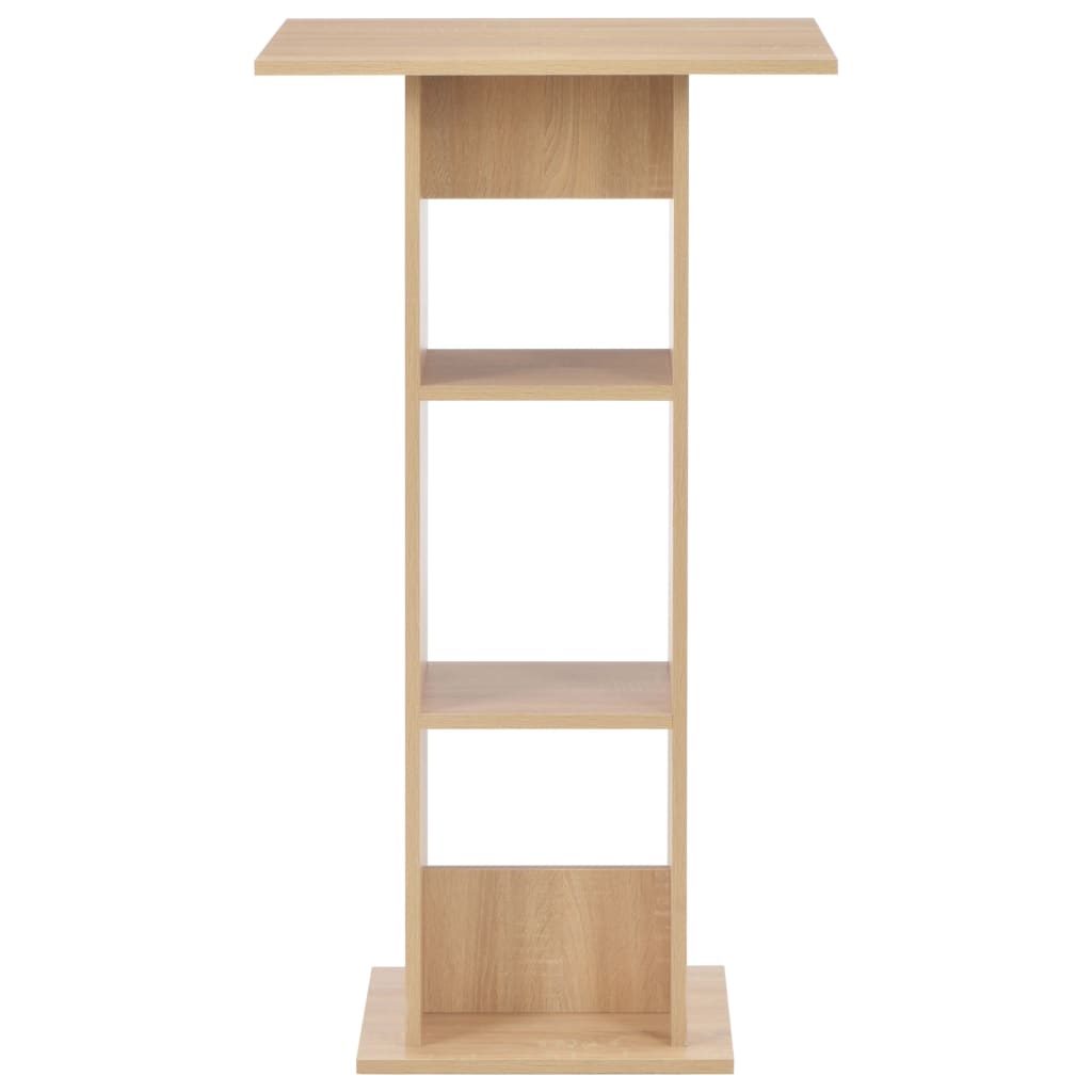vidaXL Bartisch Eichenbraun 60x60x110 cm