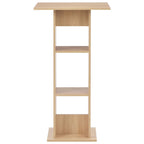 vidaXL Bartisch Eichenbraun 60x60x110 cm
