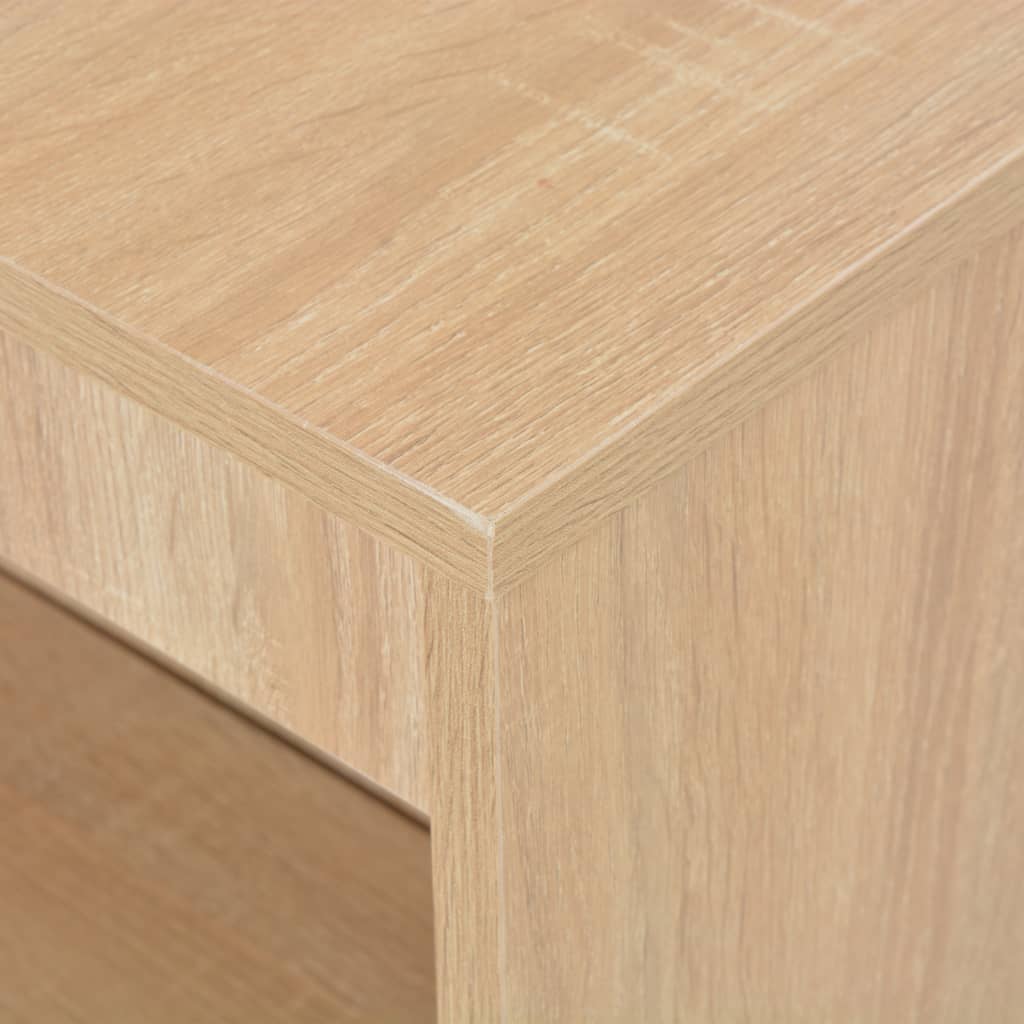 vidaXL Bartisch mit Regal Eichenbraun 110x50x103 cm