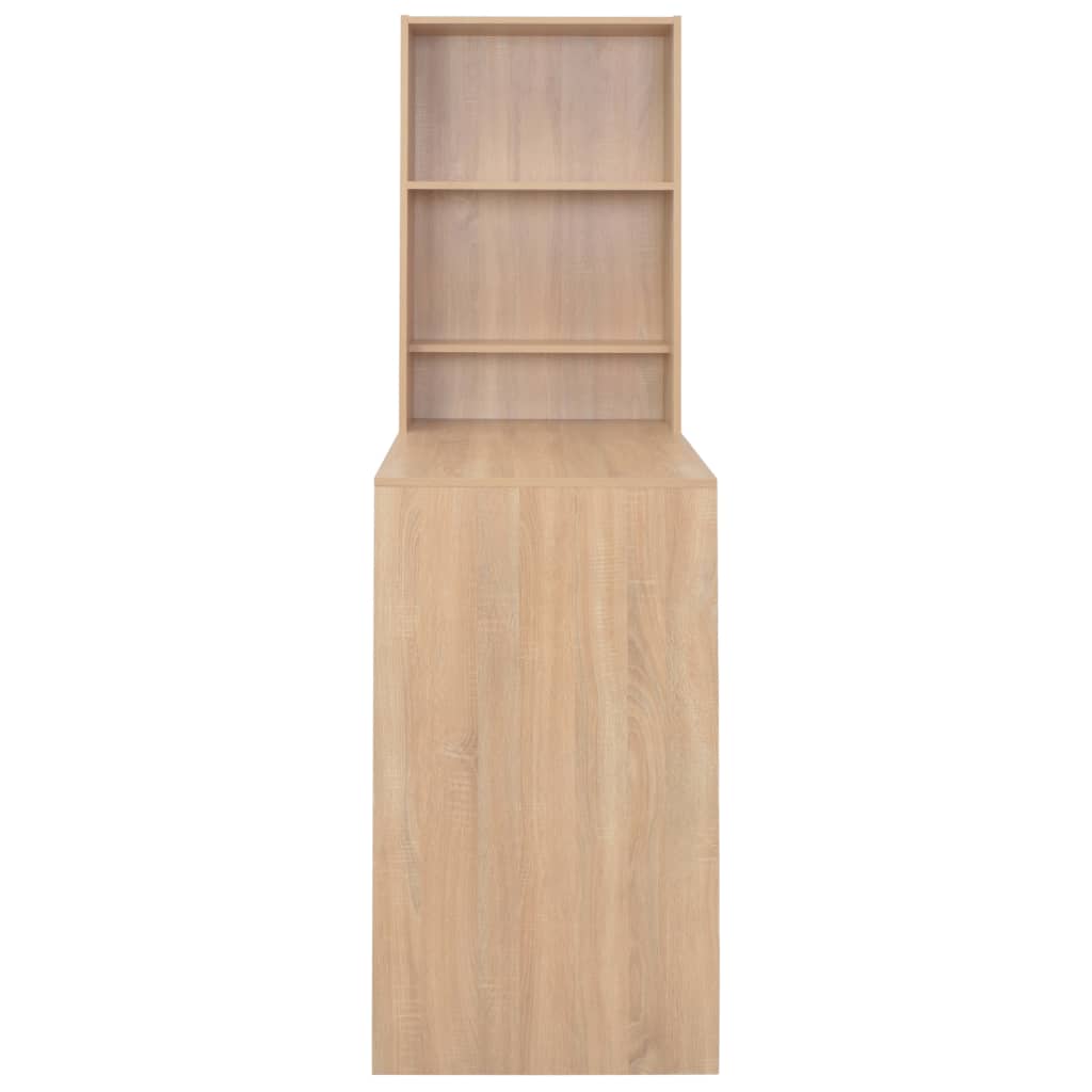 vidaXL Bartisch mit Schrank Eichenoptik 115x59x200 cm