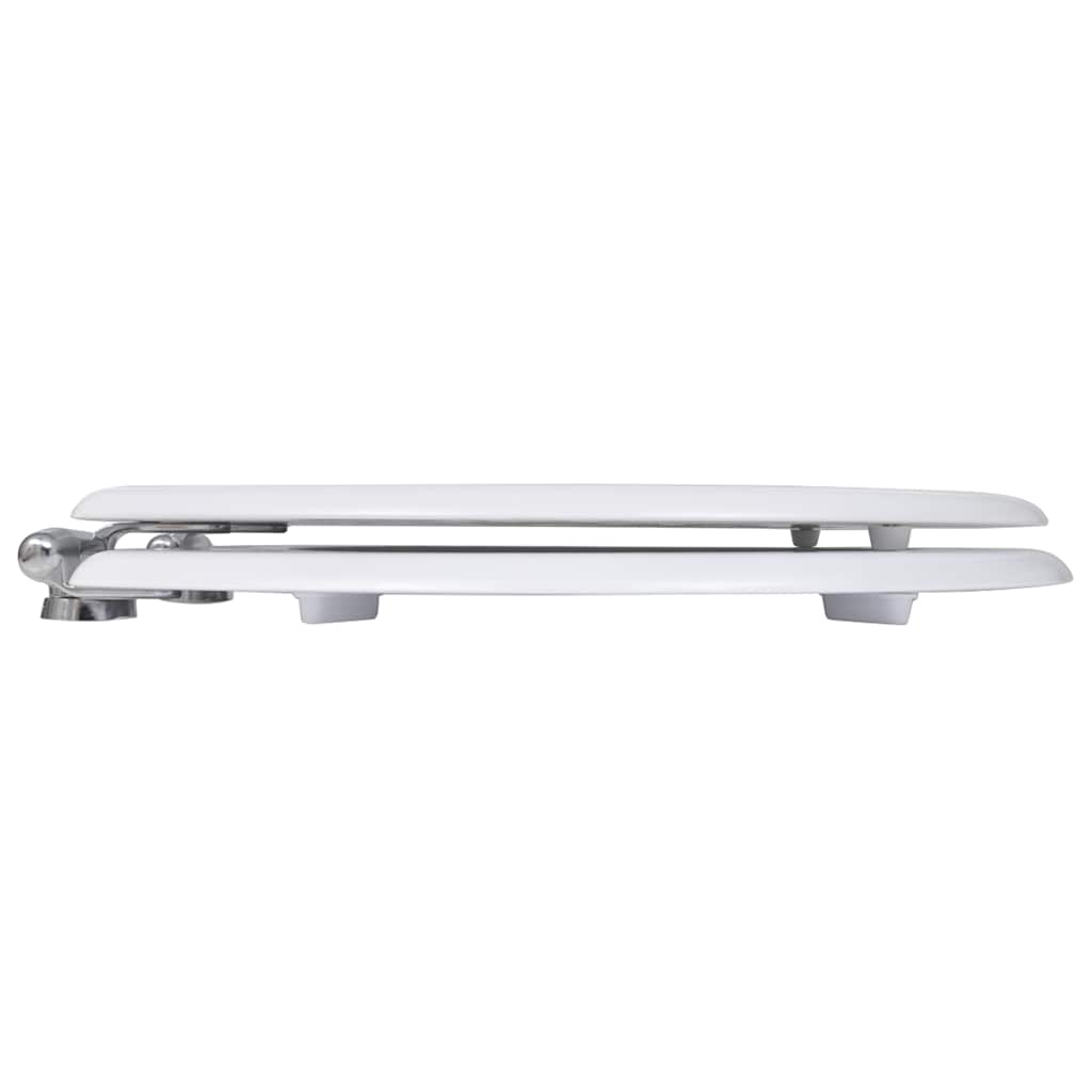 vidaXL Toilettensitze 2 Stk. mit Absenkautomatik MDF Weiß