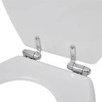 vidaXL Toilettensitze 2 Stk. mit Absenkautomatik MDF Weiß