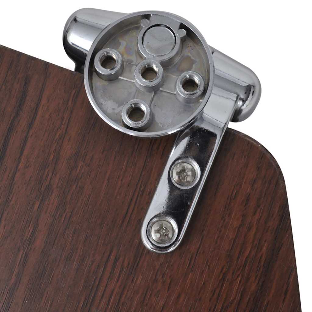 vidaXL Toilettensitze 2 Stk. Deckel mit Absenkautomatik MDF Braun
