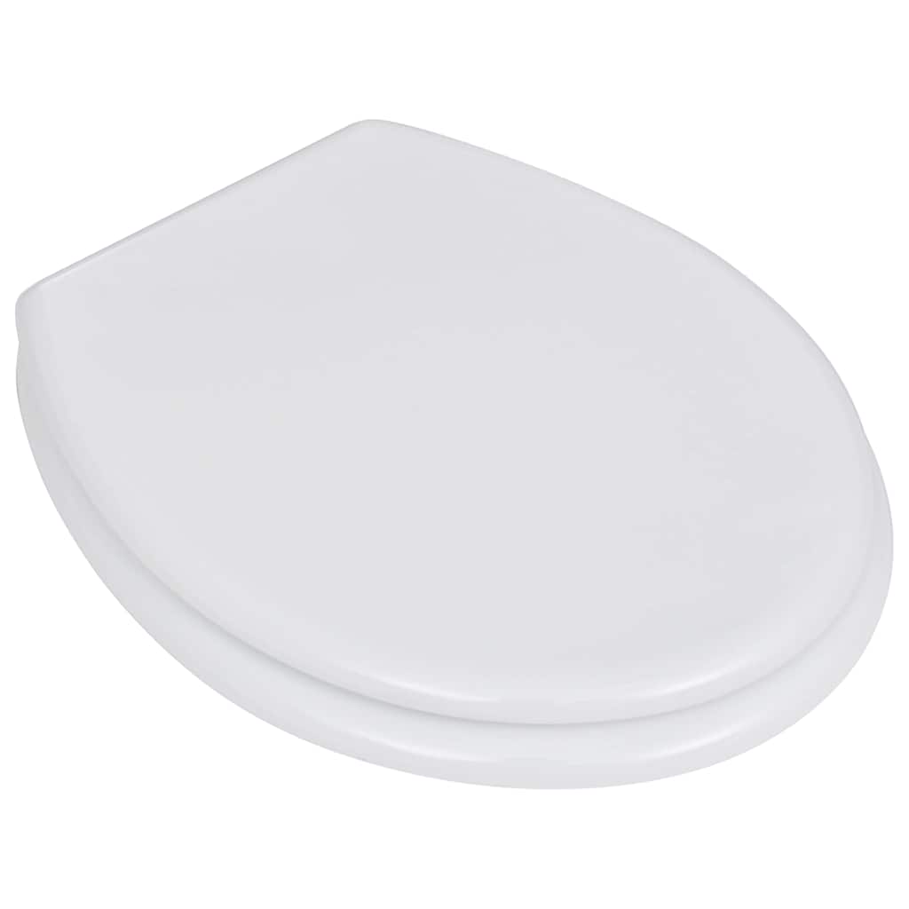 vidaXL Toilettensitze mit Deckel 2 Stk. MDF Weiß