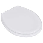 vidaXL Toilettensitze mit Deckel 2 Stk. MDF Weiß