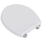 vidaXL Toilettensitze mit Deckel 2 Stk. MDF Weiß