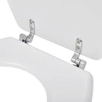 vidaXL Toilettensitze mit Deckel 2 Stk. MDF Weiß