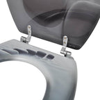 vidaXL Toilettensitze mit Deckel 2 Stk. MDF Steine
