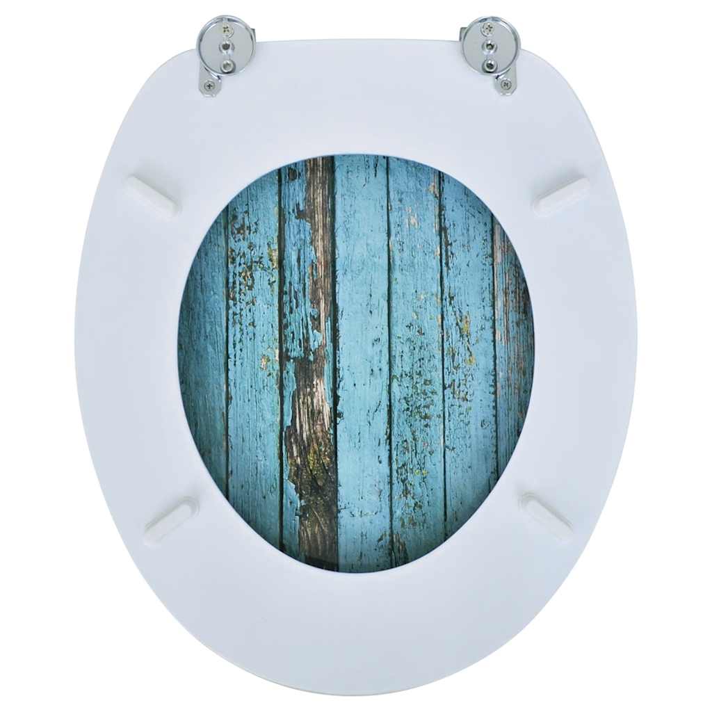 vidaXL Toilettensitze mit Deckel 2 Stk. MDF Altholz