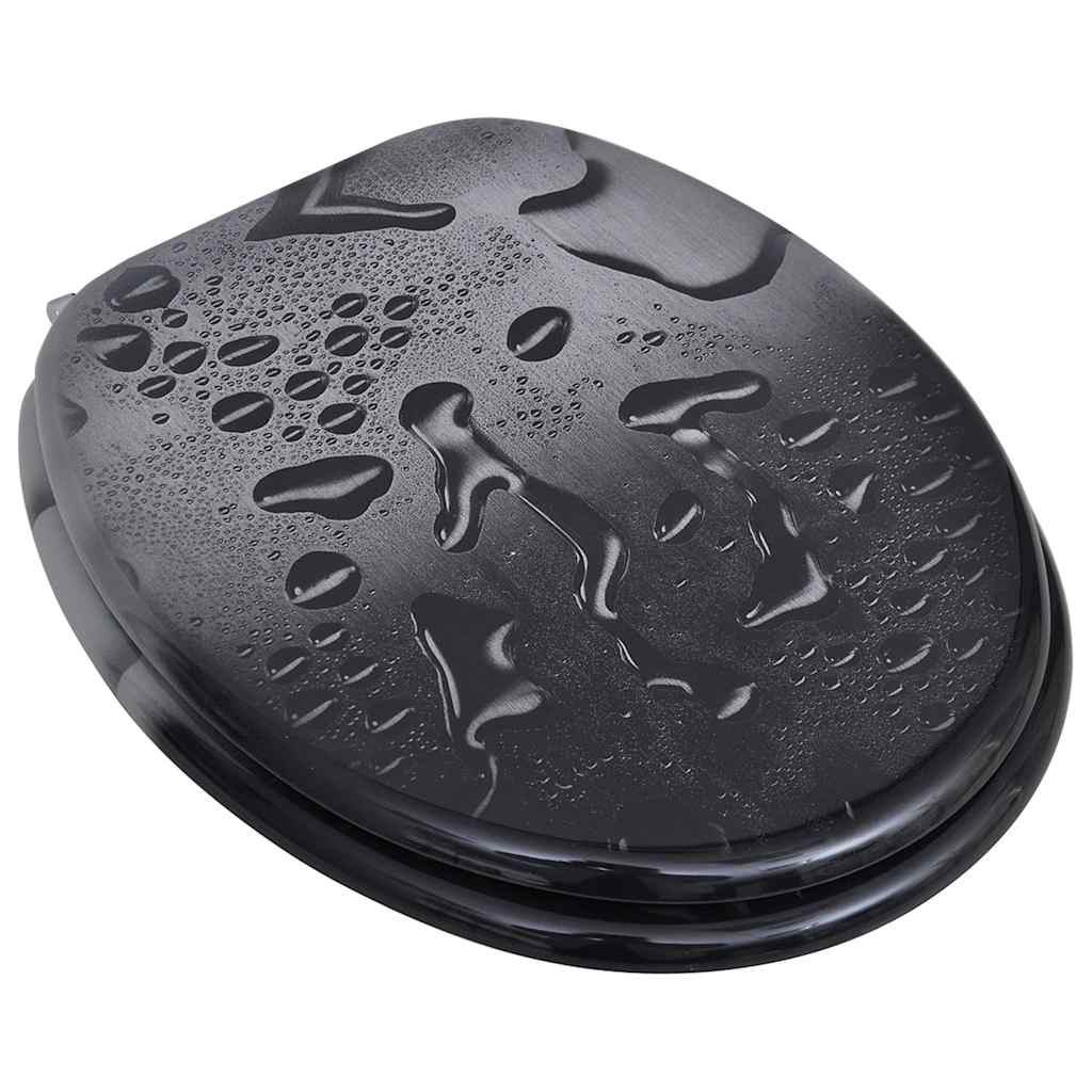 vidaXL Toilettensitze mit Deckel 2 Stk. MDF Wasser