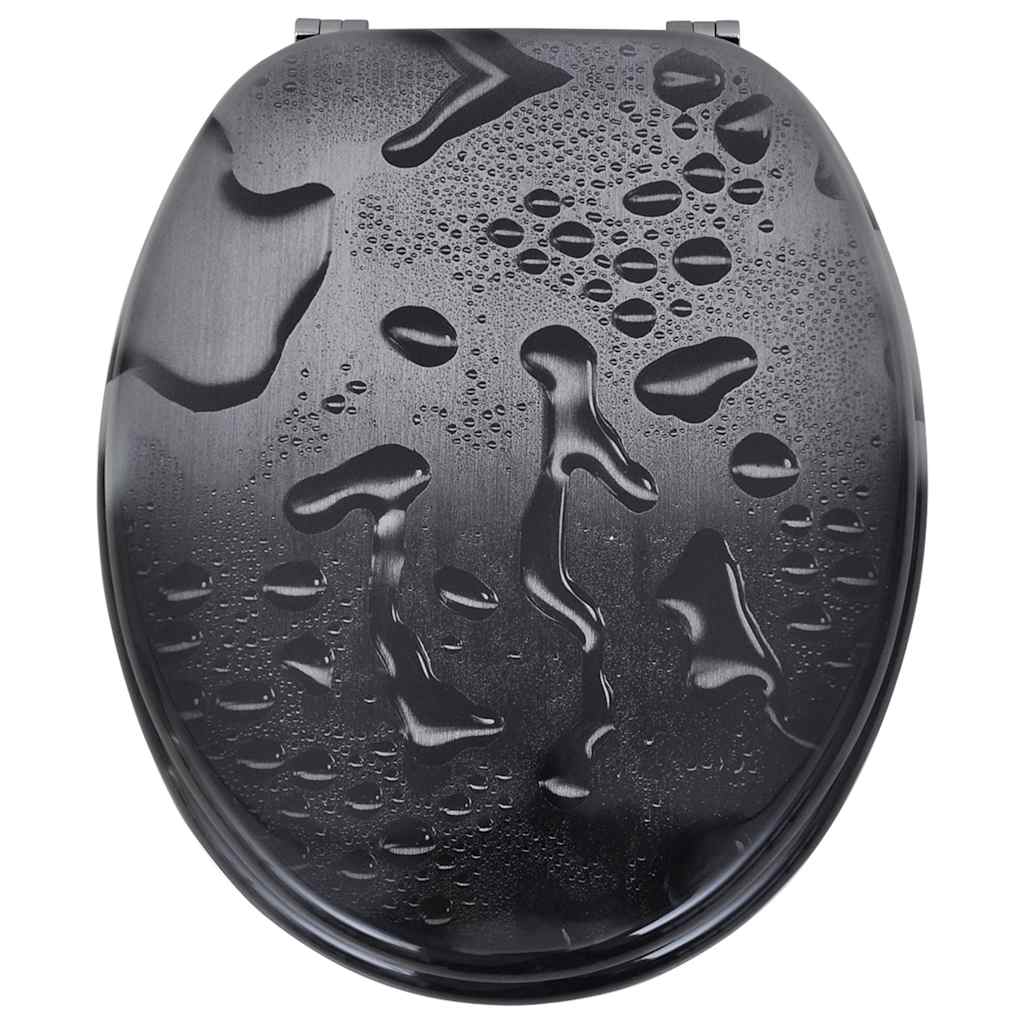 vidaXL Toilettensitze mit Deckel 2 Stk. MDF Wasser