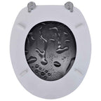 vidaXL Toilettensitze mit Deckel 2 Stk. MDF Wasser