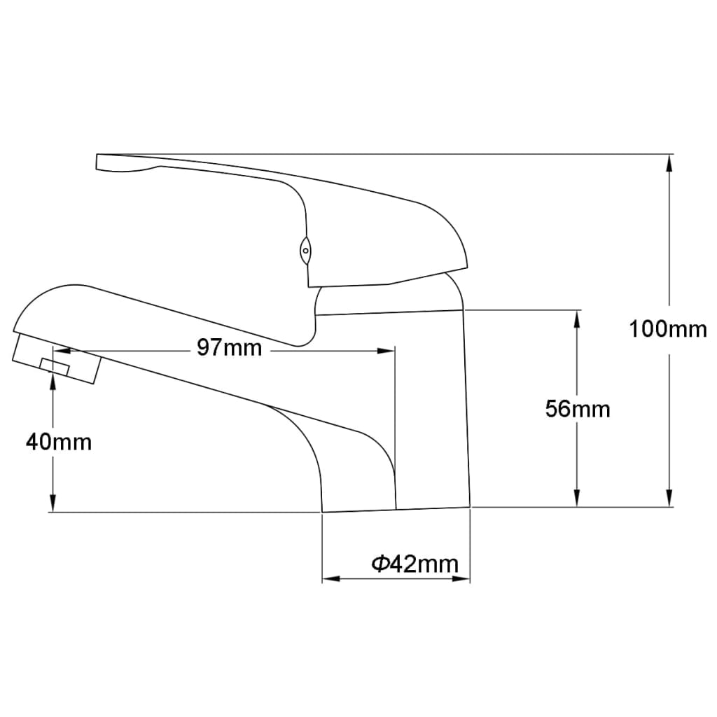 vidaXL Bidet-Wasserhähne 2 Stk. Chrom